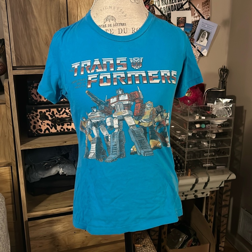 Transformers Blue Graphic Tee - Medium